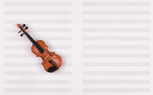 Régi Hegedű Kotta — Stock Fotó