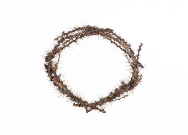 Thorn Wreath Isolated White Background — Stock Photo, Image