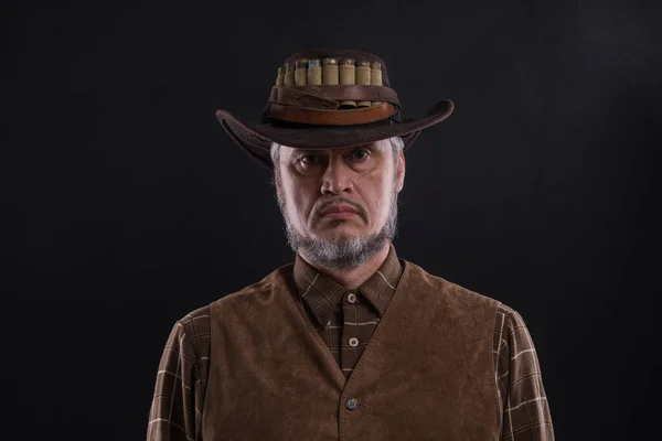 Wilder Westen Cowboy Mit Waffen — Stockfoto