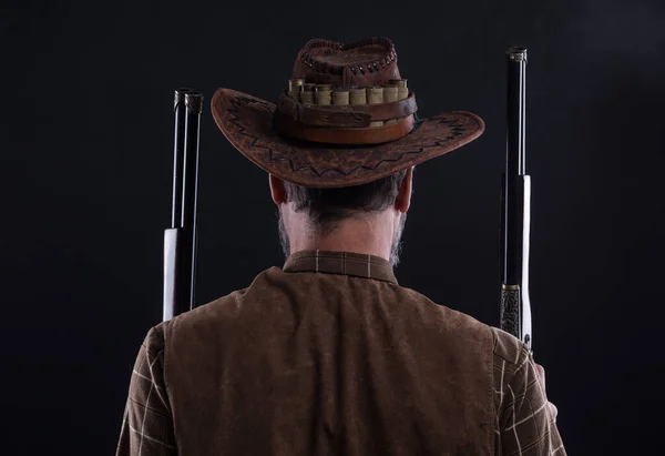 Wilder Westen Cowboy Mit Waffen — Stockfoto