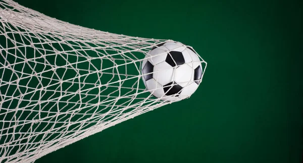 Soccer Ball Goal Net — Stock Photo, Image