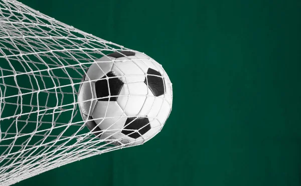 Soccer Ball Goal Net — Stock Photo, Image