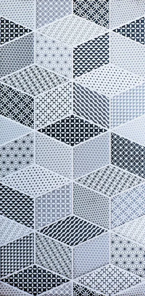 Abstract Mosaic White Tile Wall Floor — Stock Photo, Image