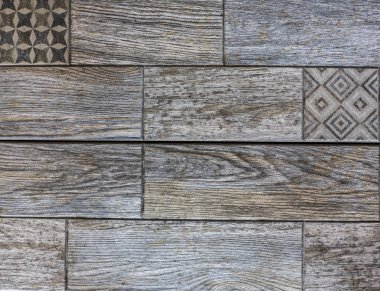 Eski kahverengi ahşap desenli dokuma kiremit.