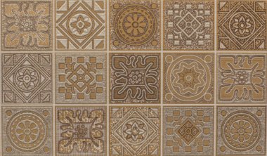 zemin kiremitleri, soyut mozaikli mutfak deseni