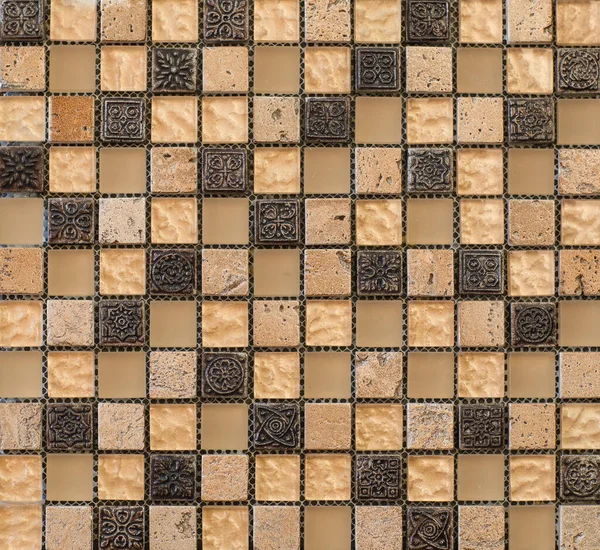 Abstrakte Nahtlose Mosaikmuster Keramikfliesen Für Den Innenraum — Stockfoto