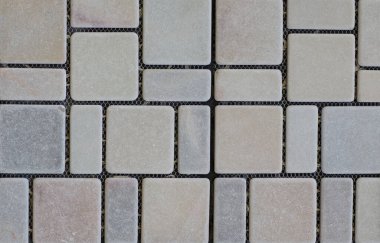 Soyut, geometrik, katı taşın döşemeli deseni