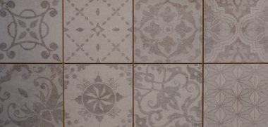 Geometrik soyut mozaik desen, mutfak fayansı.