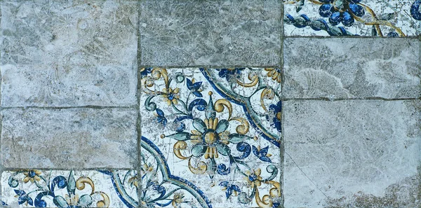 Geometrik soyut mozaik desen, mutfak fayansı.