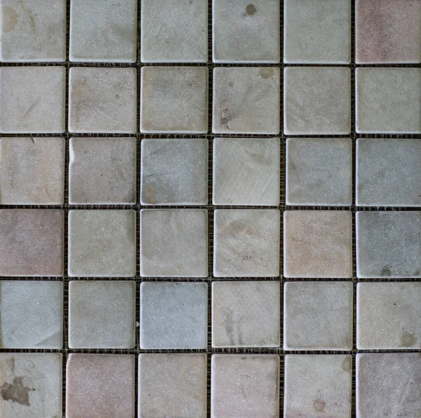 Fliese Mosaik Aus Steinblöcken — Stockfoto