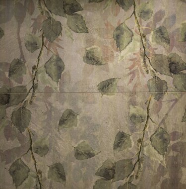 Mutfak için çiçek desenli mermer döşeme.