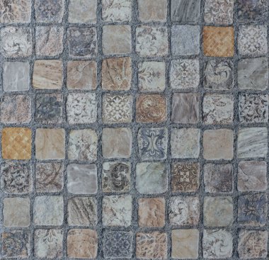 Soyut desenli mozaik seramik fayans