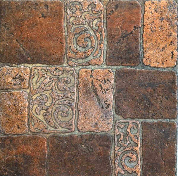 Mozaika Keramické Dlaždice Abstraktním Vzorem — Stock fotografie