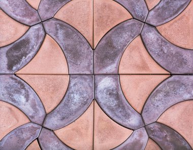 Soyut mozaik geometrik desenli seramik fayans