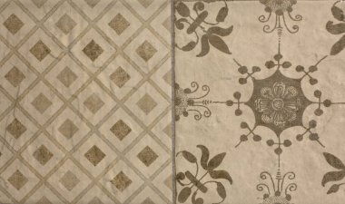 Dekoratif Karo yaprakları ile