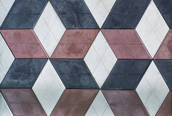 Keramikfliese Mit Abstrakten Geometrischen Mosaikmustern — Stockfoto