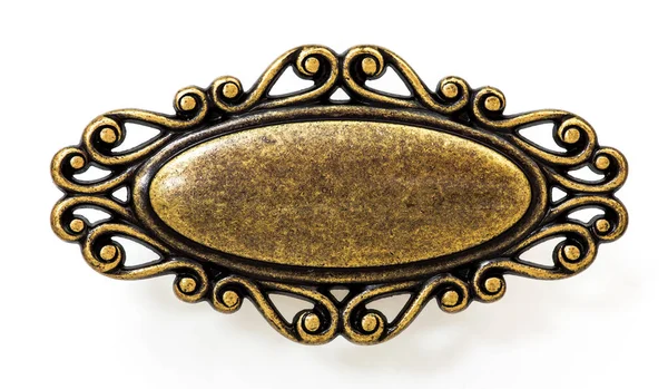 Antiguo Victoriano Dorado Marco Decorativo Con Espejo Barroco Rococó Renacimiento —  Fotos de Stock