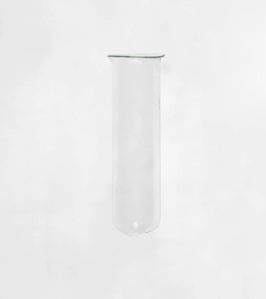 Frasco Vidro Químico Isolado Sobre Fundo Branco — Fotografia de Stock