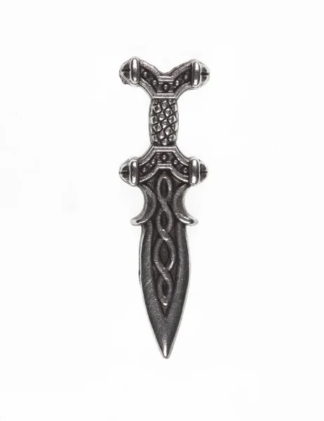 Viking kılıcı beyaz arkaplanda izole edildi