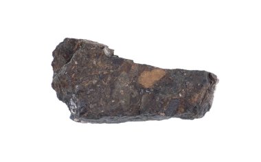 Beyaz arka planda izole edilmiş antik mağara adamı kaya taşı