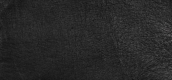 Texture Black Leather Car Upholstery — Stock Photo, Image