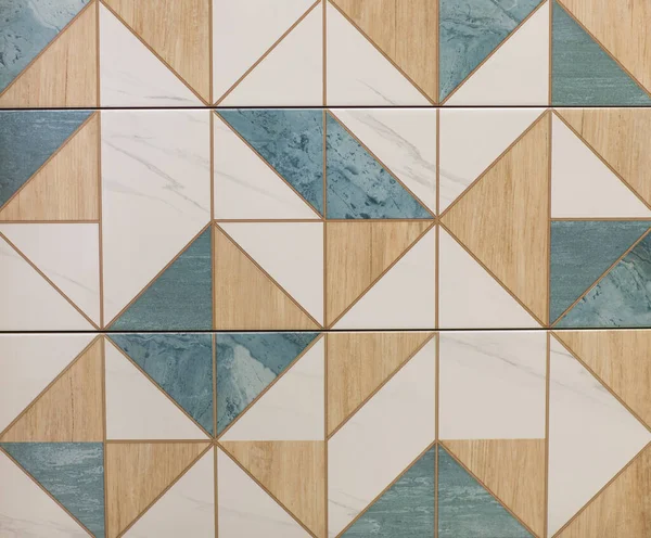 Abstraktní Bezešvé Mozaiky Vzor Keramické Dlaždice Pro Interiér — Stock fotografie
