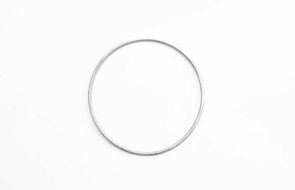 metal gymnastic hoop isolated on white background
