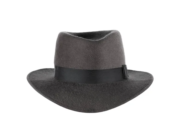 Шляпа Детектива Белом Фоне — стоковое фото