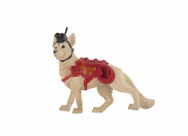 Службова Іграшка Собак Ізольована Білому Фоні — стокове фото