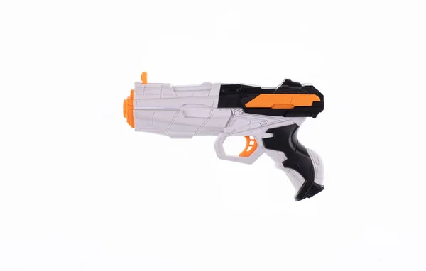 Futuristisk Pistol Blaster Isolerad Vit Bakgrund — Stockfoto