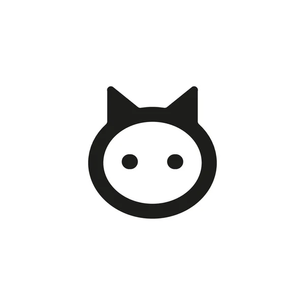 Cat Icon Simple Style Animal Welfare Association Poster Background Symbol — Wektor stockowy