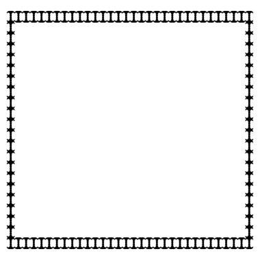 Social media poster ornament frame icon. Simple style company big sale ornament poster background symbol. logo design element. Ornament t-shirt printing. Vector for sticker.