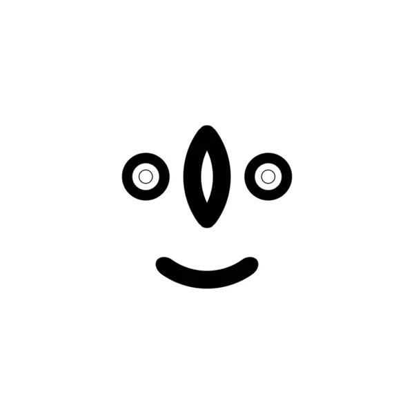 Піктограма Персонажа Робота Простий Стиль Плакат Штучного Інтелекту Фоновий Символ — стоковий вектор