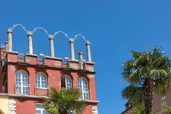 Edifícios Residenciais Com Céu Azul Riva Del Gardo Itália — Fotografia de Stock