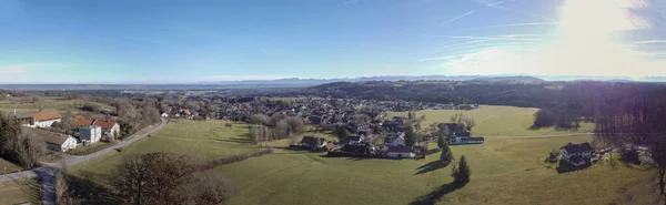 View Ammergau Alps Wessobrunn Sunny Day Blue Sky — Stockfoto