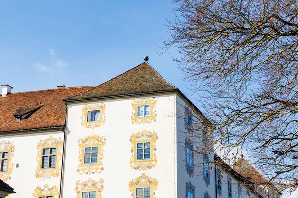 Leutkirch Deutschland 2022 Burg Zeil Einem Sonnigen Tag Mit Blauem — Stockfoto