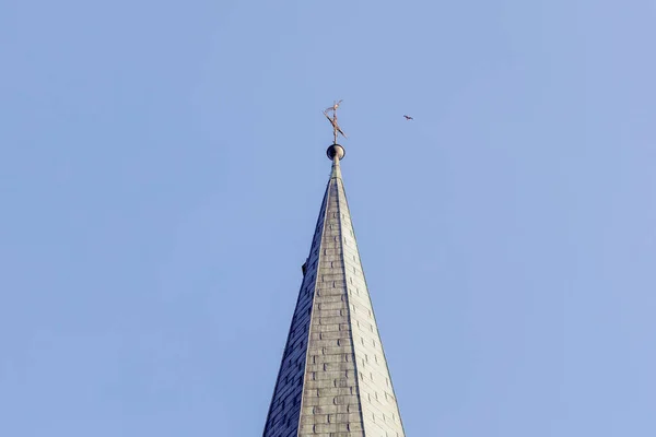 Glockenturm Der Römisch Katholischen Pfarrkirche Mariä Himmelfahrt Schnau Schwarzwald — Stockfoto