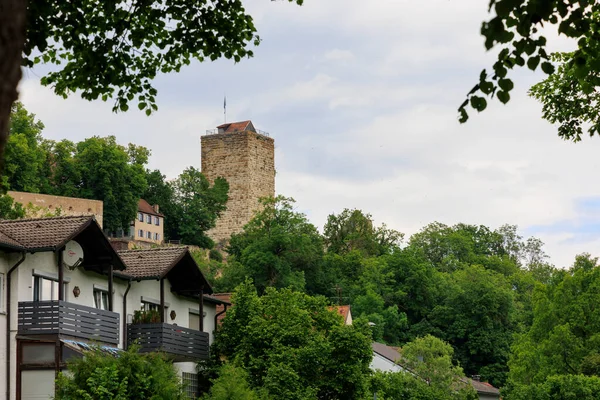 Vue Château Ville Pappenheim Bavière — Photo
