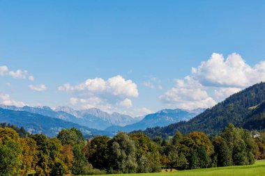 Alpine panorama near Immenstadt with view of the Grnten and the Nagelfluh alpine chain.