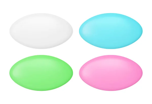 Soap bars mockup set. Realistic vector colored soap. — Διανυσματικό Αρχείο