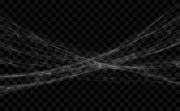 Spinnennetzsatz Spinnweben Illustration Für Das Halloween Design Vektorhintergrund — Stockvektor