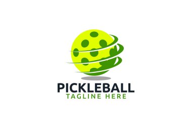 Herhangi bir iş için pickleball logo vektör grafiği özellikle spor takımı, kulüp, şampiyon, turnuva vs.