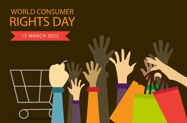 Día Mundial Los Derechos Del Consumidor Marzo — Foto de Stock