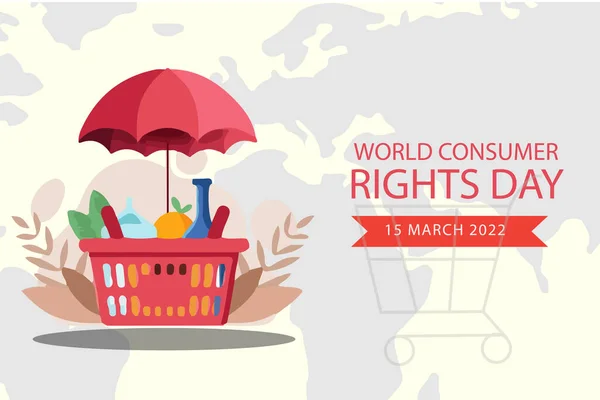 Día Mundial Los Derechos Del Consumidor Marzo — Foto de Stock