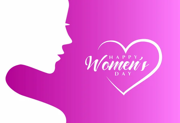 3月8日のテキスト ピンクの花と国際女性デーのお祝いのためのボーダーと幸せな女性の日のベクトルの背景デザイン ベクターイラスト — ストック写真