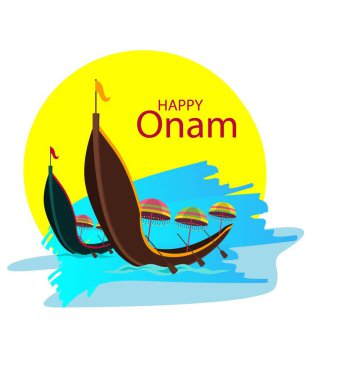 Güney Hindistan Kerala Festivali için Mutlu Onam arkaplanı