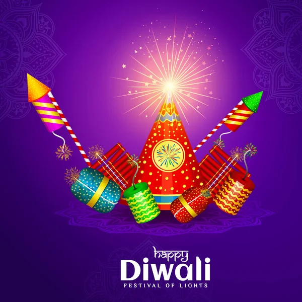 Feliz Diwali Fondo Para Saludo Celebración — Foto de Stock