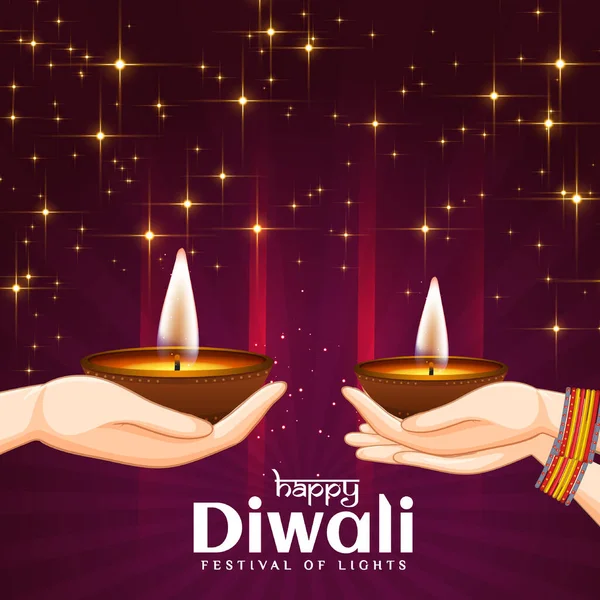 Indian Family People Celebrating Happy Diwali Festival Holiday India — Stock Photo, Image