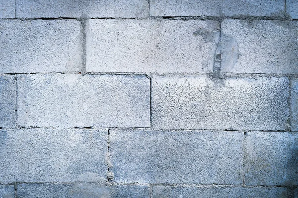 Természetes Textúrájú Szürke Tégla Cement Betonfal Háttér — Stock Fotó