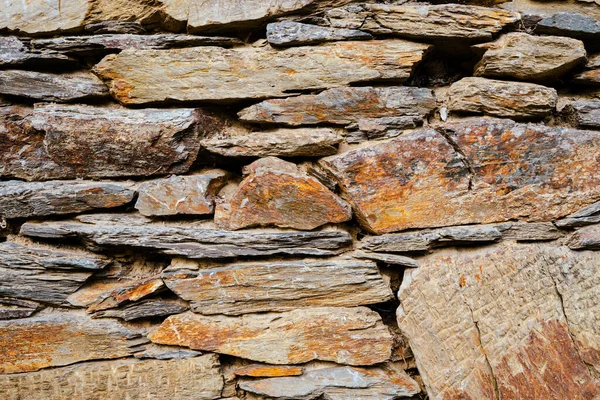 Taş Kil Duvar Dokusu Kil Ile Taş Arkaplan — Stok fotoğraf